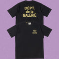 Gallery Dept. DÉPT. de la GALERIE Short Sleeve T-Shirt - Black/Yellow