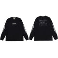 Gallery Dept. Flame Sleeve & LA Address Logo Long Sleeve T-Shirt - Black