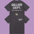 Gallery Dept. Hollywood Logo Short Sleeve T-Shirt - Dark Grey/White