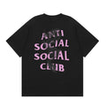 Anti Social Social Club Dragon Pink Logo T-Shirt - Black