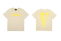 Vlone Cheese "FRIENDS-" Graphic T-Shirt - Off-White