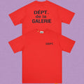 Gallery Dept. DÉPT. de la GALERIE Short Sleeve T-Shirt - Red/Black
