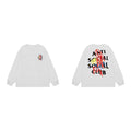 Anti Social Social Club Scribble Logo Long Sleeve T-Shirt - White
