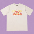 Gallery Dept. Layered Typography Short Sleeve T-Shirt - Cream/Red-Yellow