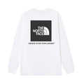 The North Face Box Logo Never Stop Exploring Long Sleeve T-Shirt – White
